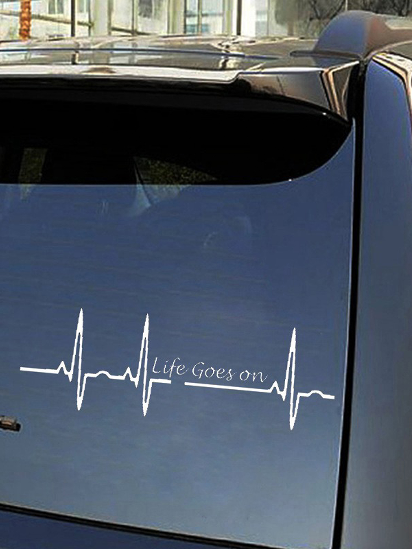 Customized ECG Pattern Car Sticker Decal